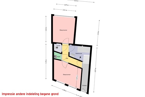 Floorplan - Nieuw Heiligland 2, 2011 EM Haarlem